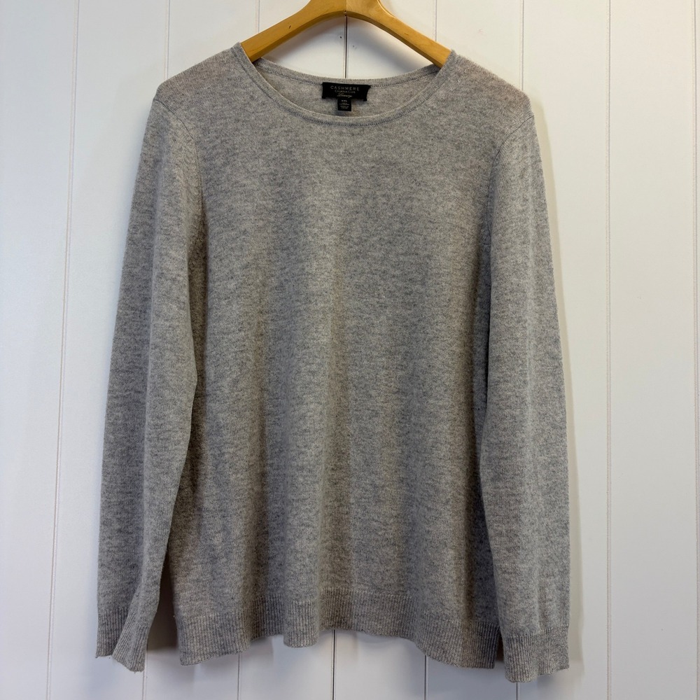 Charter Club Quiet Luxury Cashmere Sweater Women Size XXL Minimalist Preppy Cozy